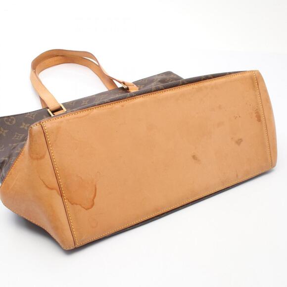 LOUIS VUITTON Authentic Brown Monogram Leather Tote Bag - Picture 9 of 11